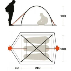 Ferrino Tenda Kalahari 3 -Lafum Campeggio Negozio tenda ferrino kalahari 3 due ingressi areata comoda vacanze mare 3