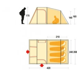 Tenda Ferrino Meteora 4 -Lafum Campeggio Negozio tenda ferrino meteora 4 family ampia spaziosa abside anteriore campeggio stanziale 2